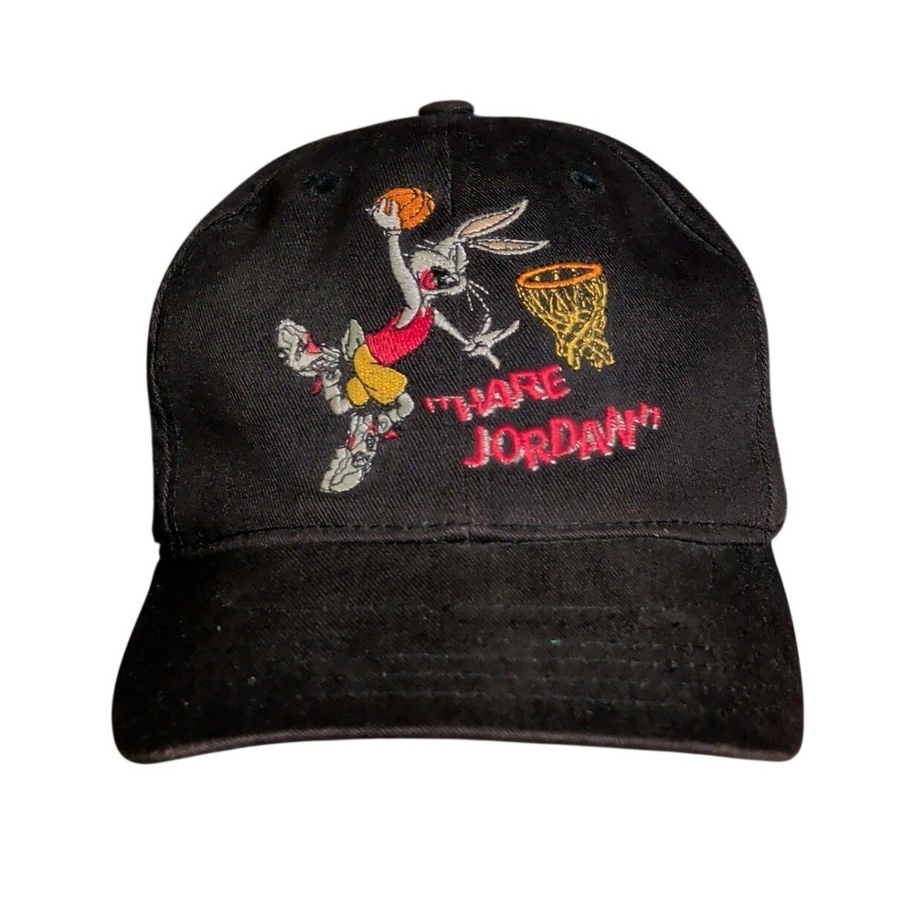 Vintage Nike Hate Jordan Bugs Bunny Looney Tunes Hat Youth Boys Snapback 1993